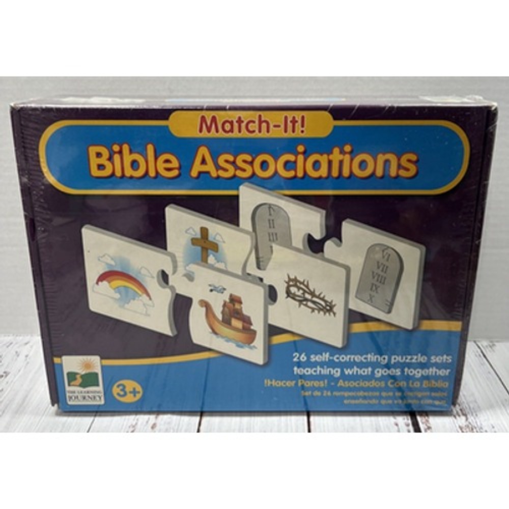 The Learning Journey Match-It! Bible Associations Puzzle Game 26 Sets NEW